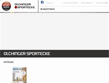 Tablet Screenshot of olchinger-sportecke.de